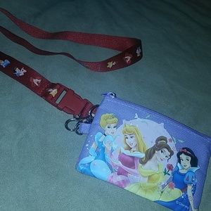 Disney Coin pouch and lanyard